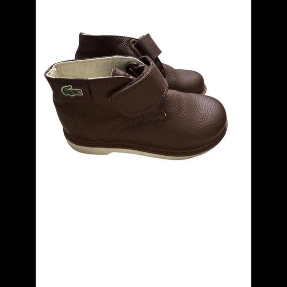Kids Leather Winter Boots Lacoste Sherbrook Hi Sb Spc Everyday Hook and Loop - Picture 1 of 5